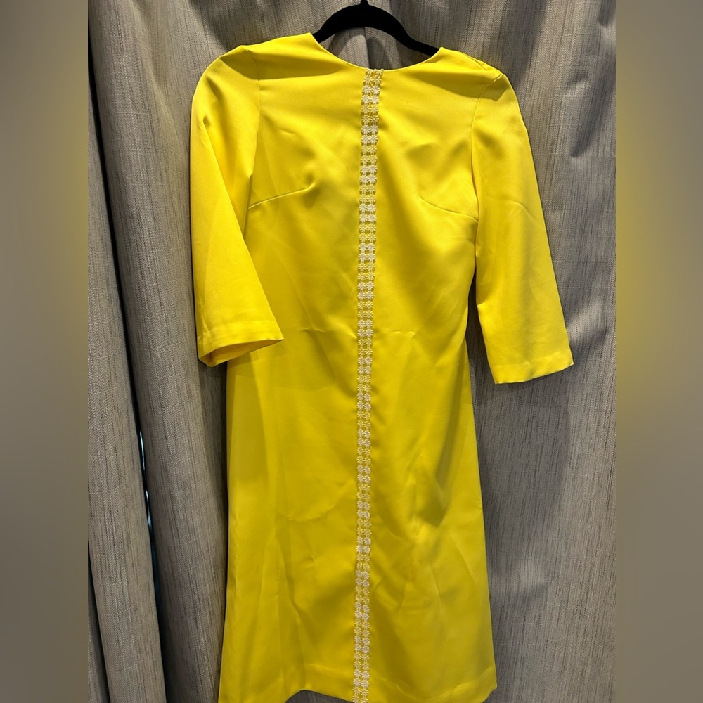 Handmade vintage canary yellow dress. Size 2-4